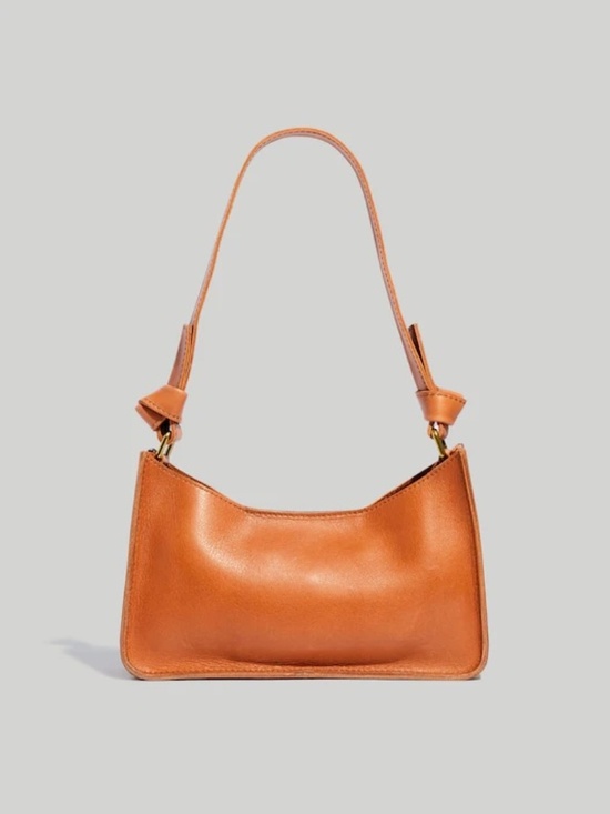 Madewell Handbags - Madewell The Sydney Shoulder Leather Hobo Bag in Burnished Caramel NWF NF070